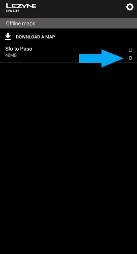 App screenshot offline map transfer