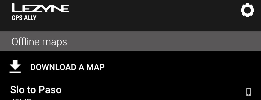 App screenshot offlime map detail