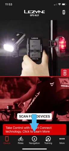 App screen