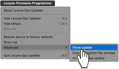 Menu Force Update