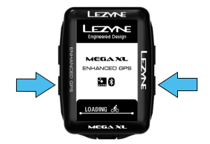 Mega XL arrows pointing to bottom 2 buttons.